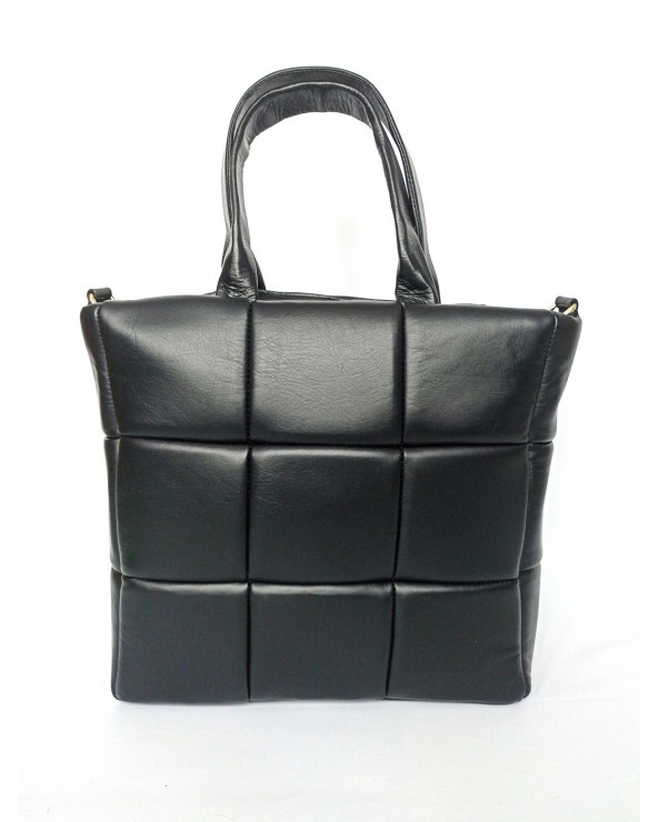shopper a'la Bottega Veneta czarna