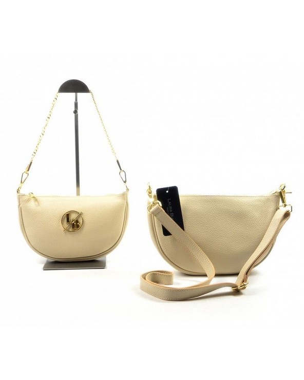 torebka multi pochette Laura Biaggi jasny beż beżowa